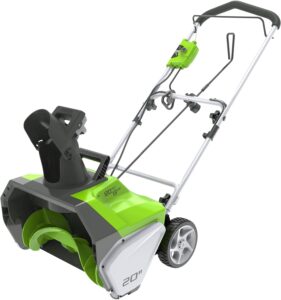 Greenworks 20-Inch 13 Amp Corded Snow Thrower