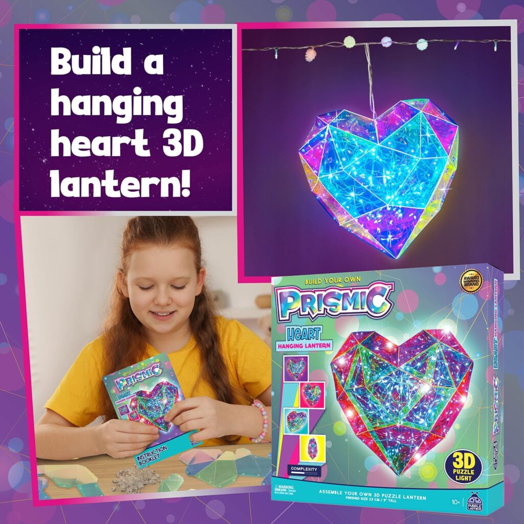 PURPLE LADYBUG Make Your Own Lantern Heart 3D Light